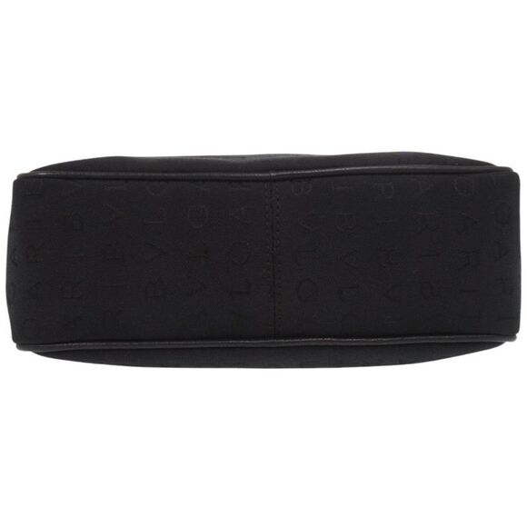 Bvlgari Logomania Canvas Black Shoulder Bag Black 1688 Bvlgari - Picture 3 of 10